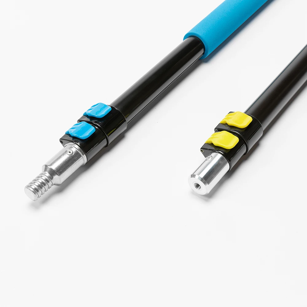 Telescopic Cleaning Tools Kit with Extension Handle Window Squeegee and Floor Washing Brush for Window Cleaning