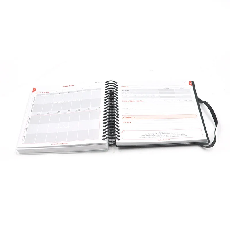 Custom A4 A5 Spiral Wire Binding Dairy Book Notepad Activity Notebook Printing
