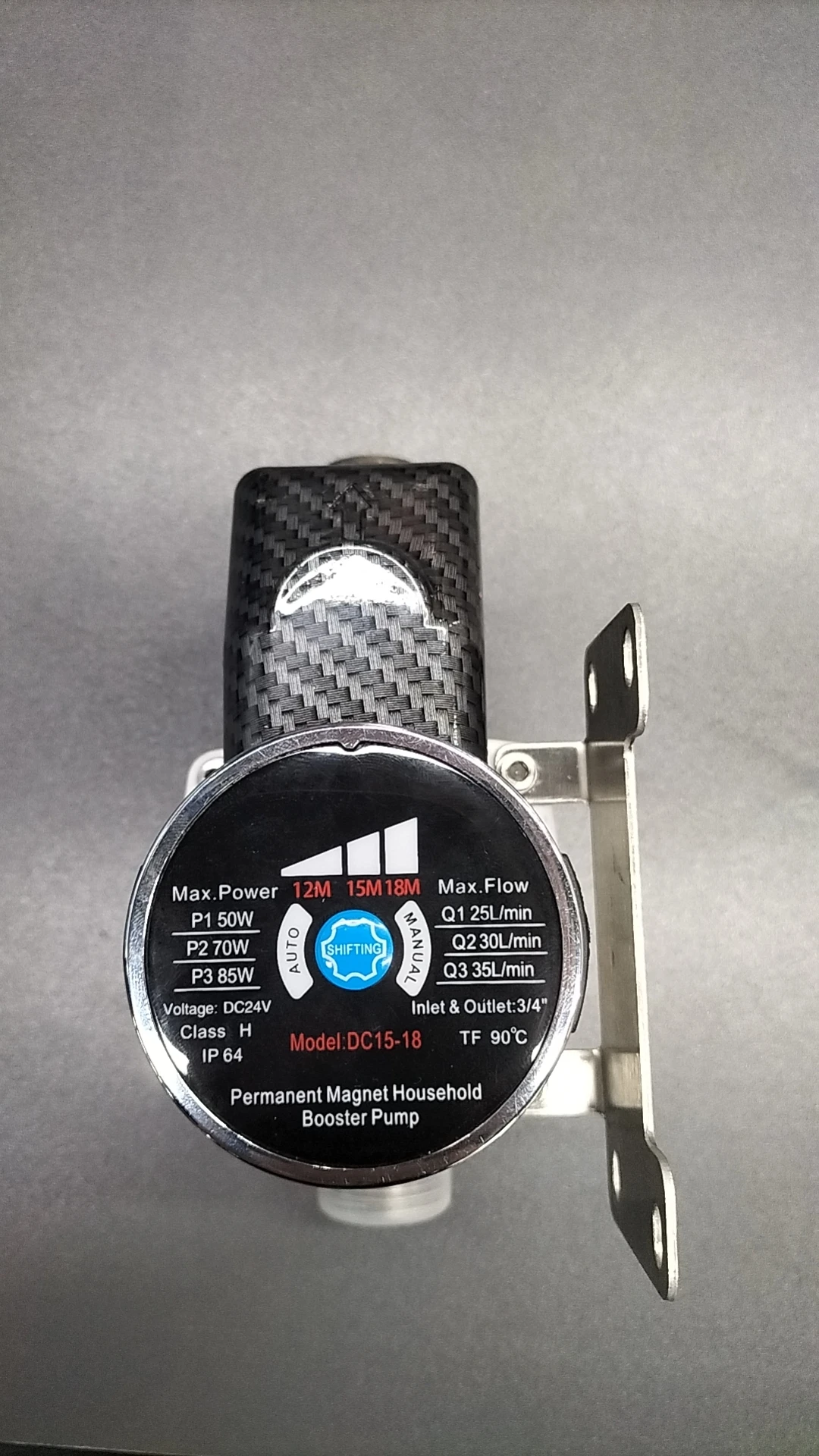 Qiwo bomba mini variable frequency DC24V slient  intelligent household booster  pump for hot water system