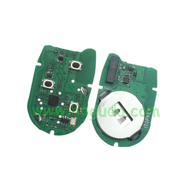 For New Ford Transit blue  3 button remote key with black blade 433MHz ASK 4D63 CHIP FCCID:6C1T 15K601 AG