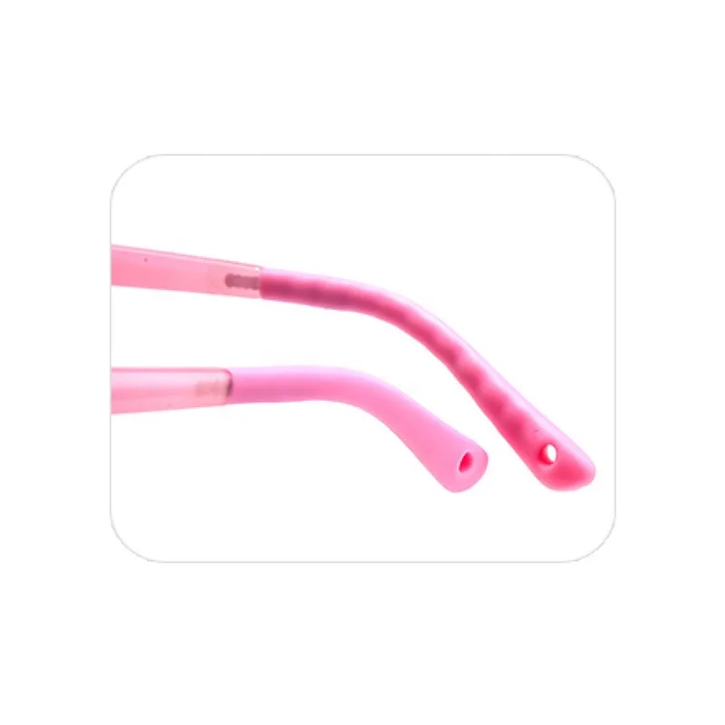 Qualitative Soft Rubber Titanium Materials Combined Silicone square Unbreakable Discolors Optical Frame with Strap Boy 2602
