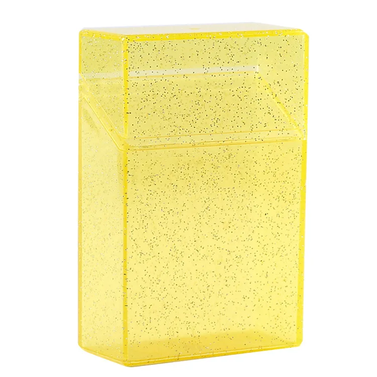 Transparent moisture-proof smoking box colorful cigarette case flashing unisex personality fashion portable cigarette box