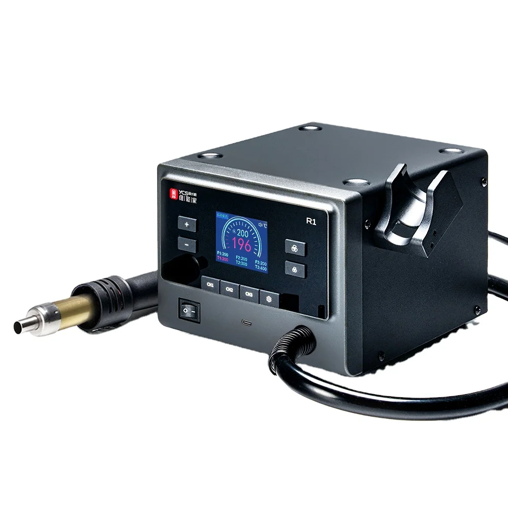 QianLi & Ycs intelligent Hot Air Gun R1 BGA rework Solder station 1000W Optimal Power for Temperature Control Phone repair heat