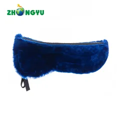 New Arrival Royal Blue Sheepskin Half Saddle Pad Best Western Saddle Pad