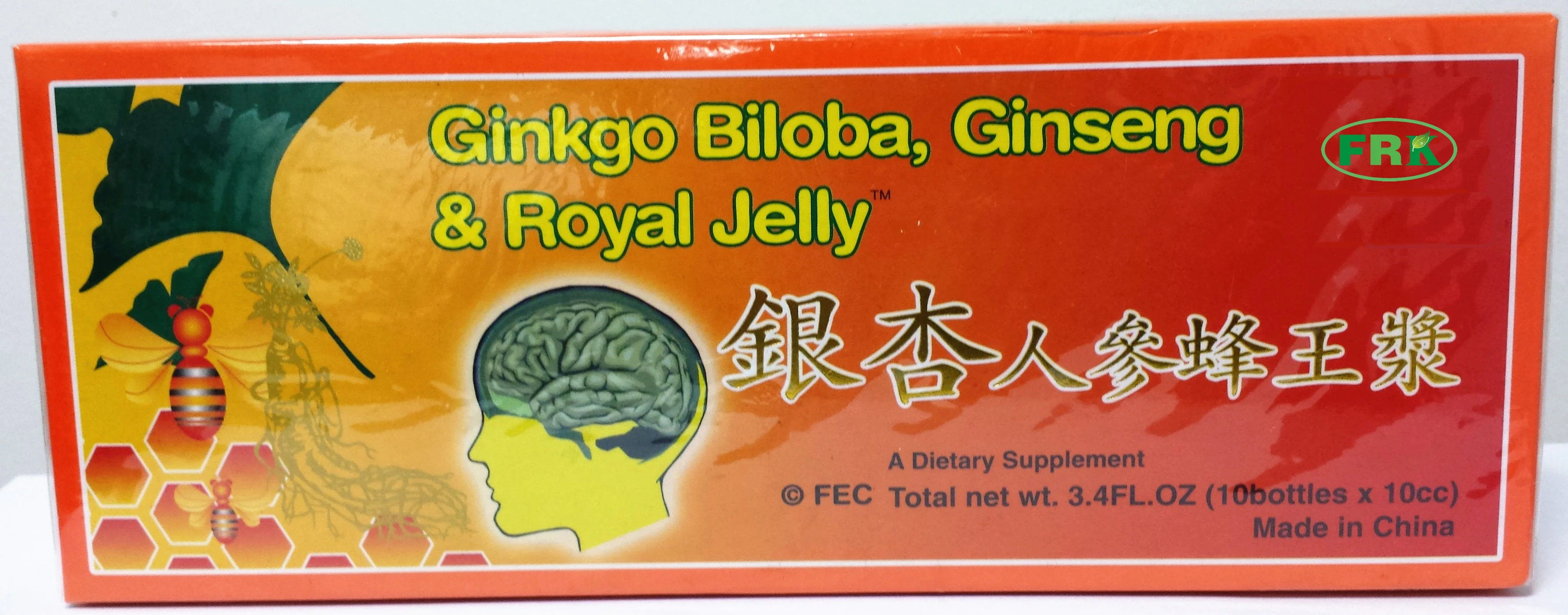 Оздоровительный напиток OEM Ginkgo Biloba женьшень Королевское Желе