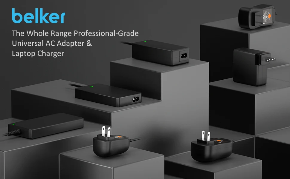 Slim Universal Laptop Charger Replacement AC Adapter 70W with Multi Connectors for HP BM Lenovo Thinkpad 18-20V power cord