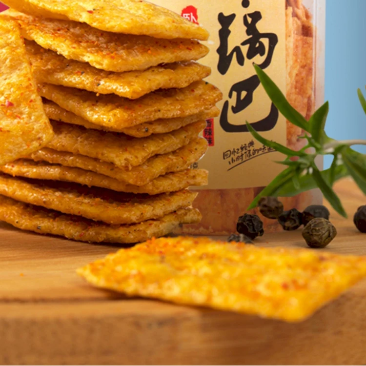 Chinese Snack Foods Guoba Puffing Food Salty Tasty Biscuit  Food Snacks