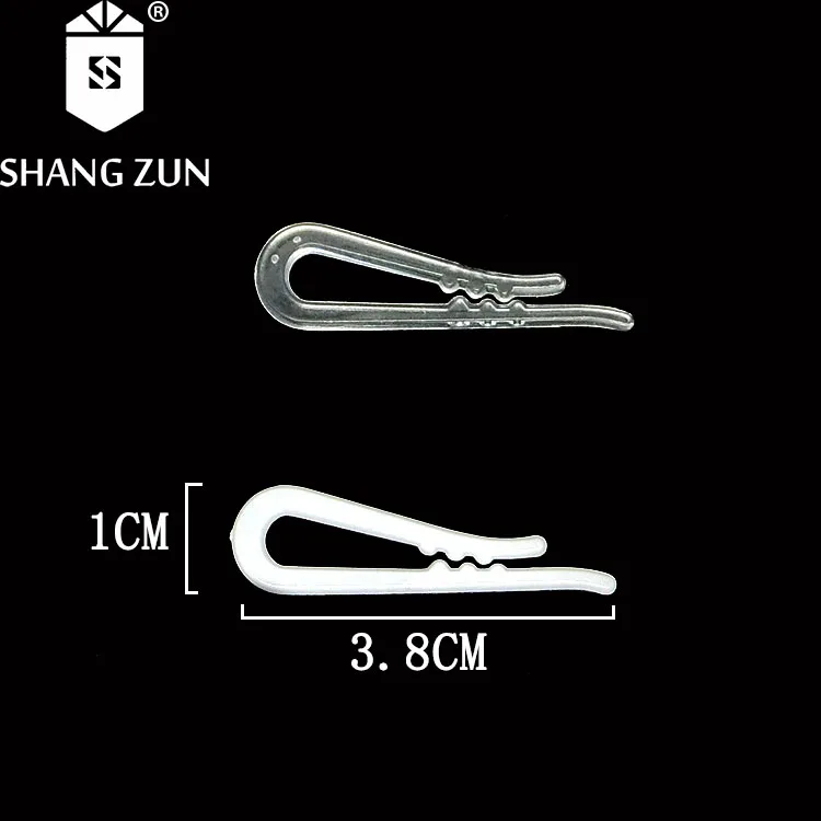 Shirt Packaging U-shape Plastic Fixing Clips for Clothes white transparent garment packaging suspender clips