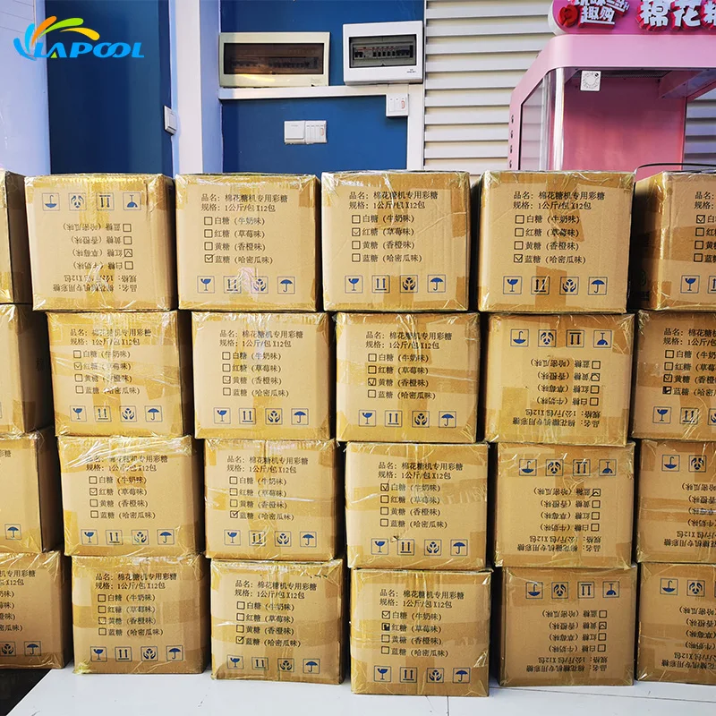 Wholesale Marshmallows Raw Materials Custom White Pink Blue Soft Yummy Candy Cotton