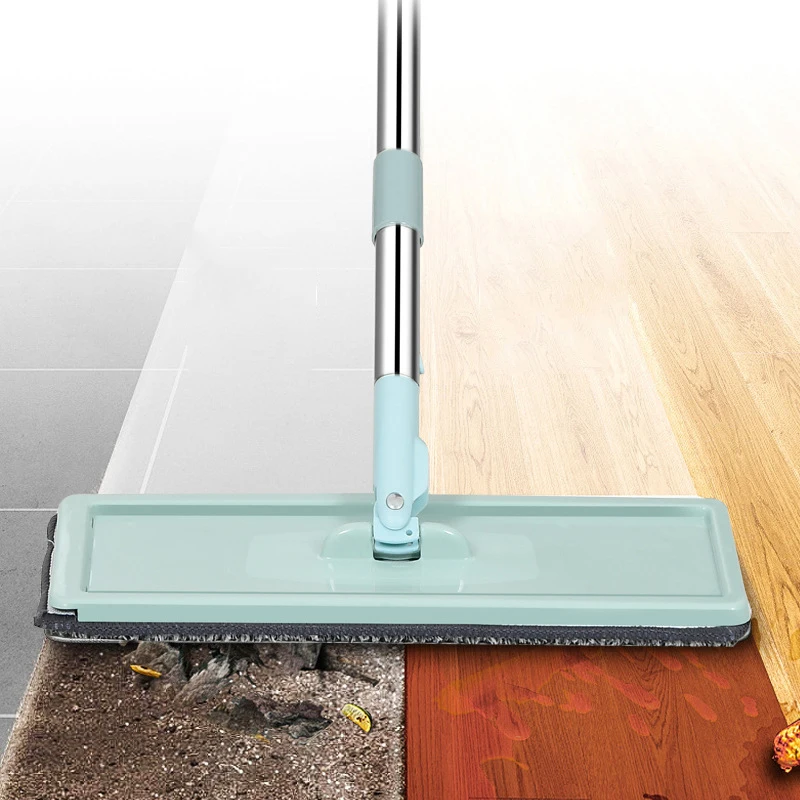 2022 Magic Mop Free Hand Washing Flat Mop Floor Squeeze Magic Rotary Mop With Telescopic Rod Bucket Set
