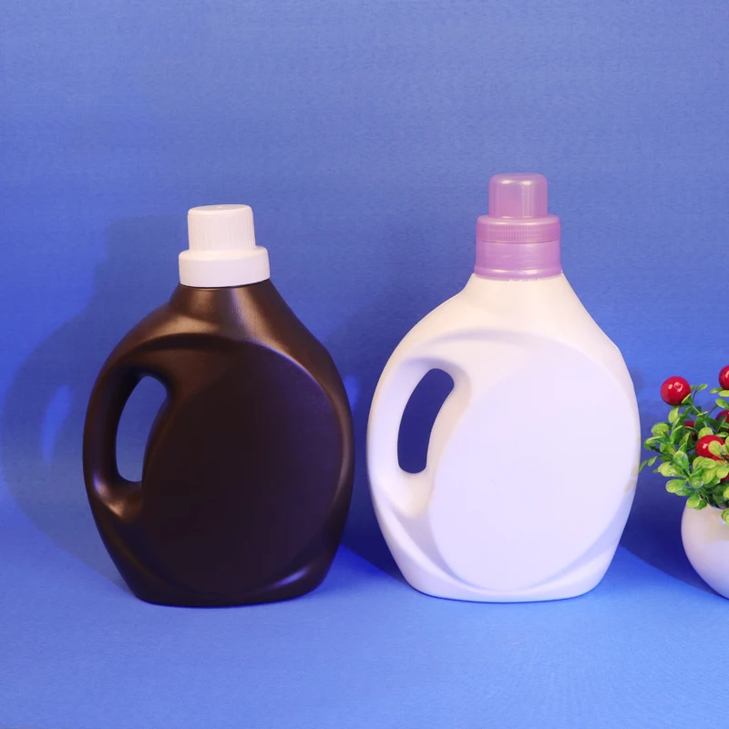 High Quality 2L 3L 3liter Plastic Bottle Empty Laundry Detergent Bottle with Handle for Liquid Soap Container Wholesale