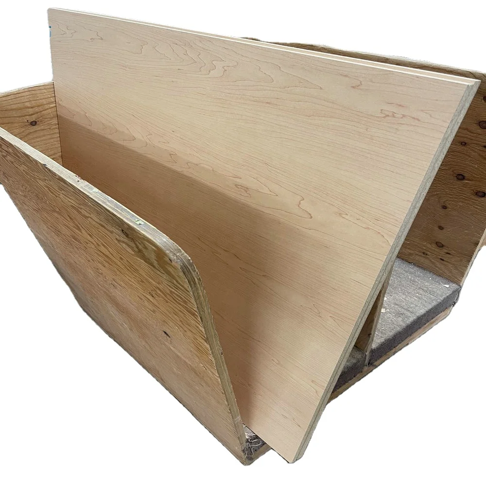 canada used 12/15mm rustic maple particle board wood grain melamine faced  chipboard  MFC forfurniture
