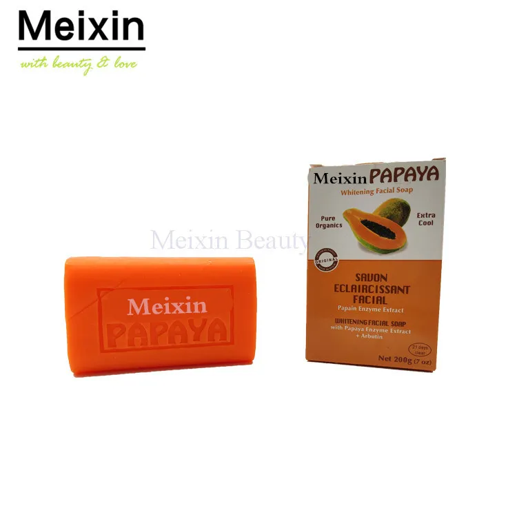 Meixin Cheap Philippines Pure Moisturizing Herbal Soaps Papaya Extract Body Soap