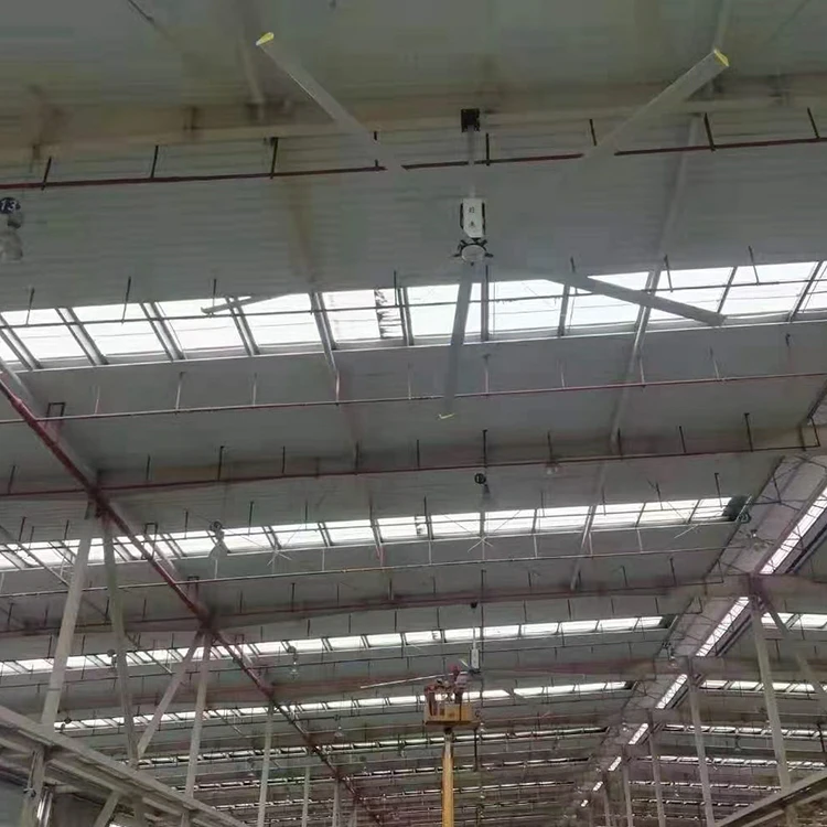 JULAI OEM 7 3 m/24ft HVLS промышленный потолочный вентилятор для