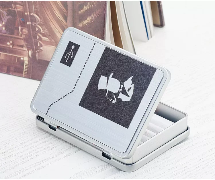 Thin Fashion Pipe Creative Personality Cigaret Case Slim Metal Cigarette Case Cigarette Box Aluminum Gift Box