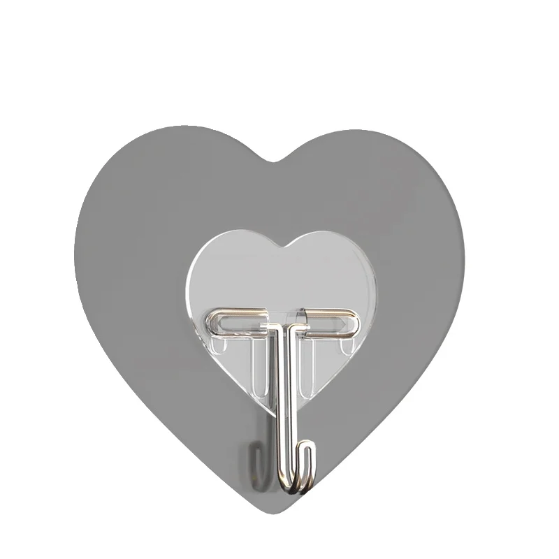 20kg load bearing transparent non-punch hook Strong adhesive Bathroom kitchen living room wall hook