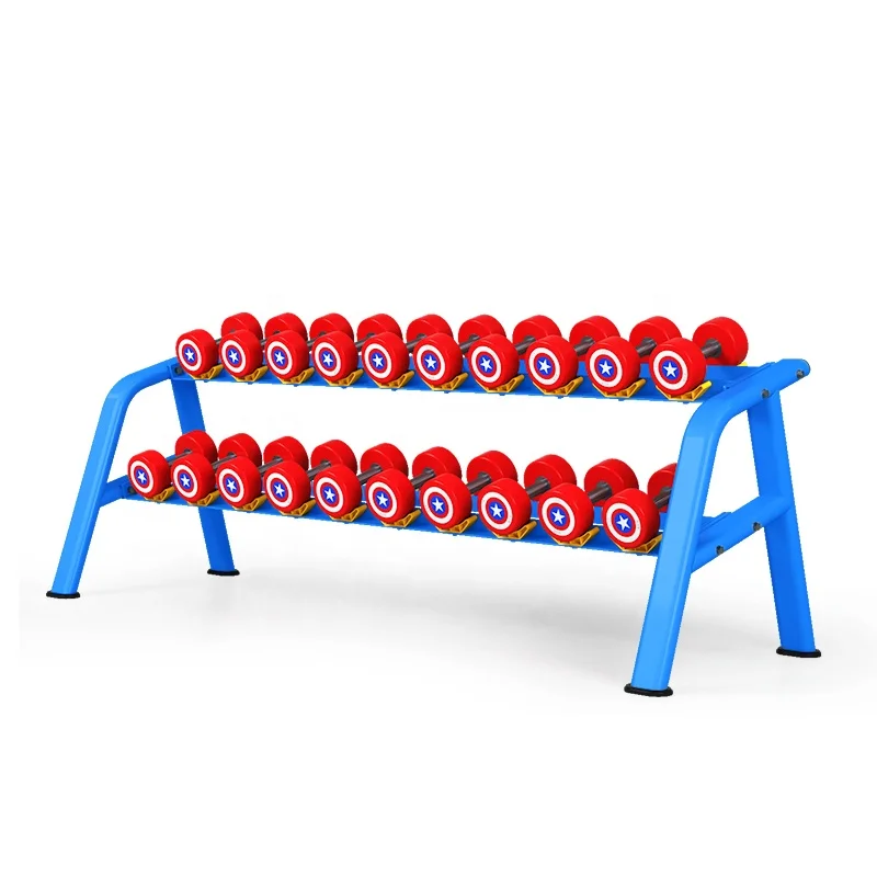 Gym Fitness Equipment Free Weight Exercise 10 Pairs Dumbbell Rack for Sale