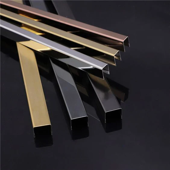Factory Price U Shape Tile Trim Metal Transition Strip Decoration Wall