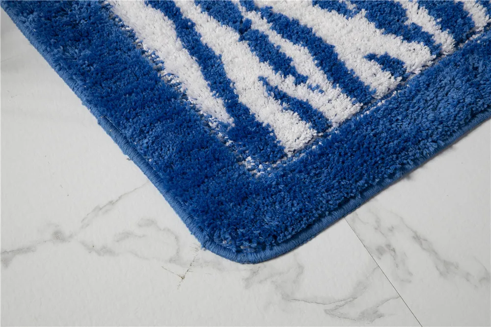 High quality  microfiber soft absorbent bathroom rug anti slip bath mat washable foot mat