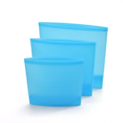Food Grade BPA Free New Design Kitchen Accessories Reusable Fruits and Vegetables Silicone Storage Silicone Food Bag
