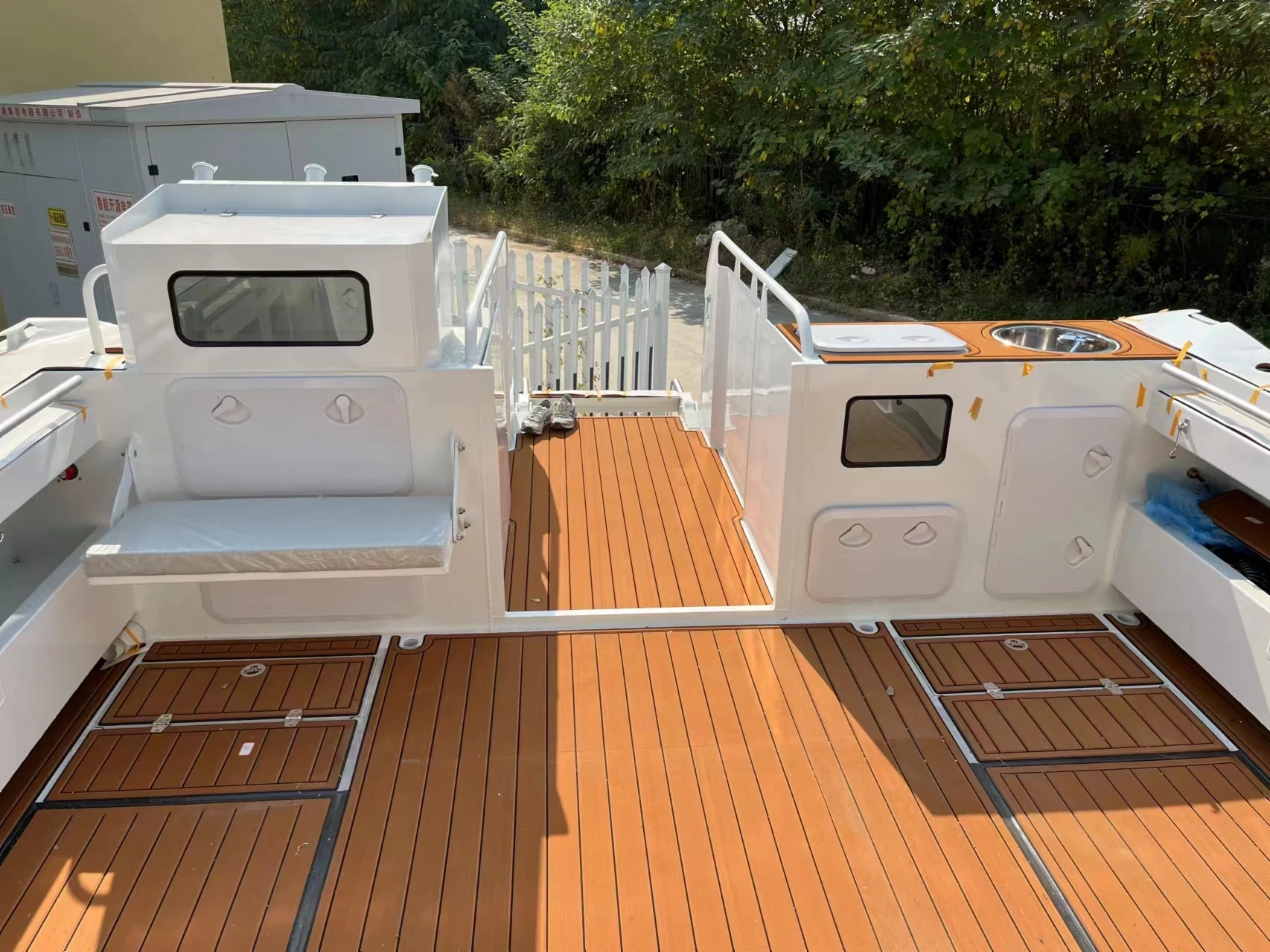 Ocean Yacht Speed Boat Aluminum 10m Catamaran Welded Aluminium Fishing Boat for sale