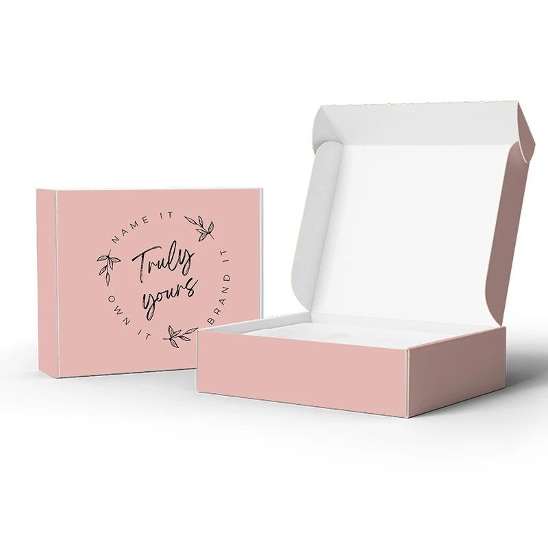 HXD Custom Biodegradable Eco Friendly Shipping For Shoes Clothing Velvet Inside Packaging Mailer Box