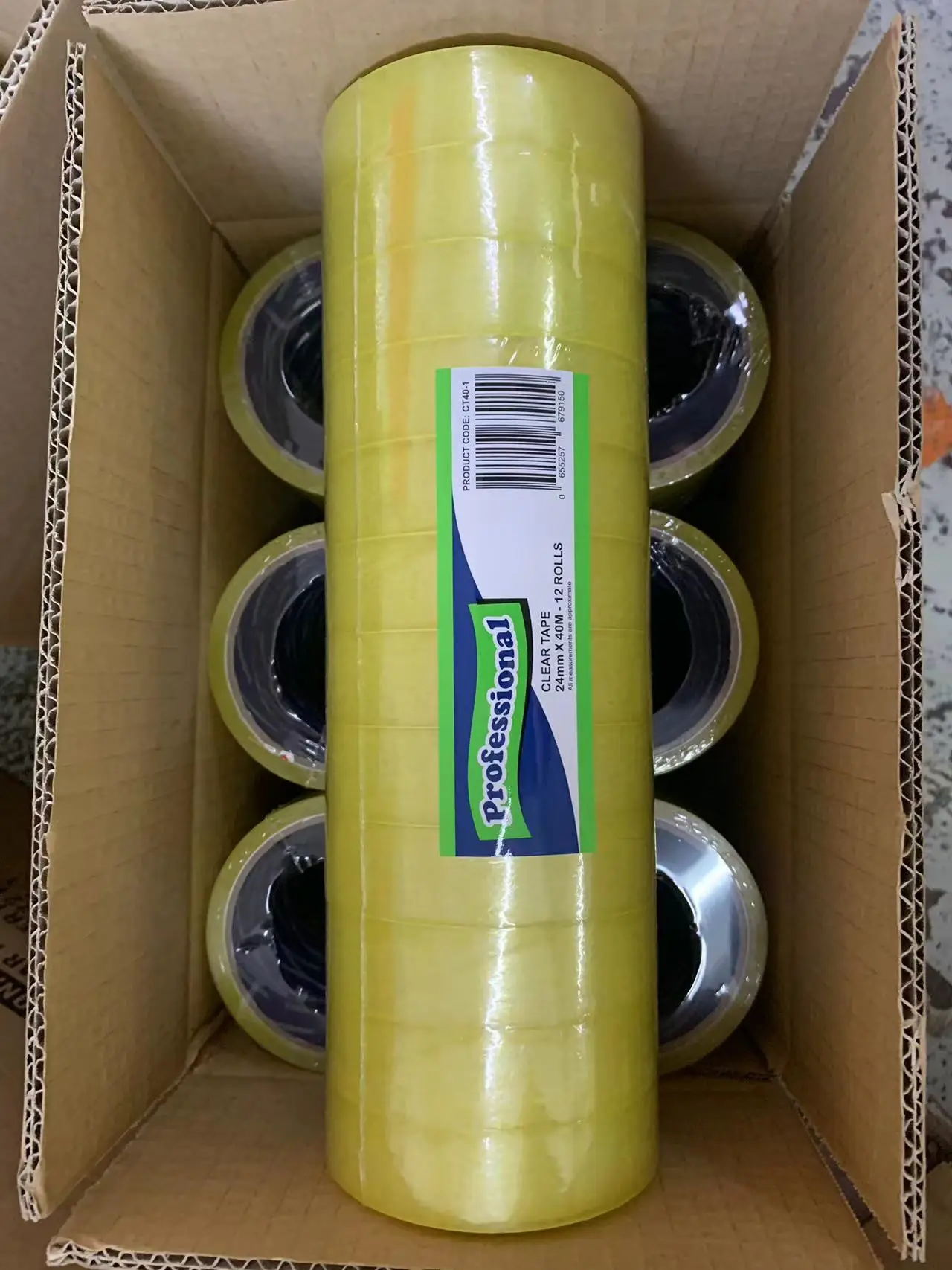 Amazon 24mm 40m per roll Gift Wrap yellowish Stationery Tape for Christmas and Birthdays Crafts Packaging Parcel Tape Compatible