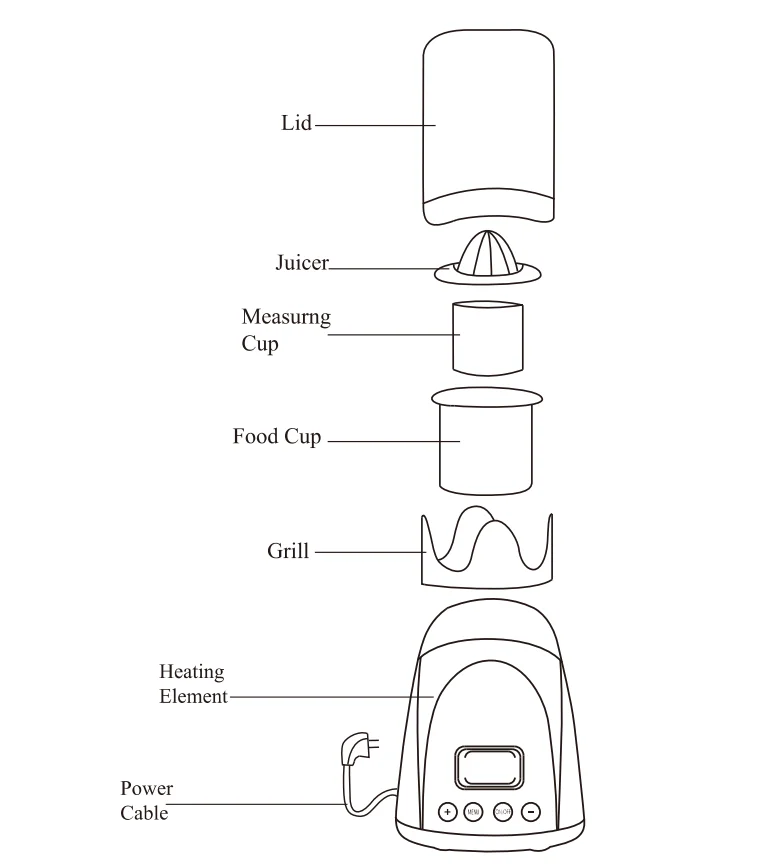Household Food Grade Bottle Warmer Baby Multi-Function 4 in 1 Portable Bottle Warmer Multi-functional Feeding Bottle Warmer