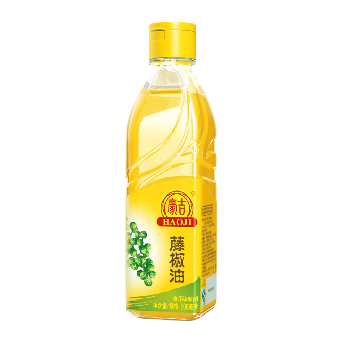 Haoji Chinese sichuan Manufacturer 12X500ml good taste hot selling wholesale HAOJI Green Pepper Oil