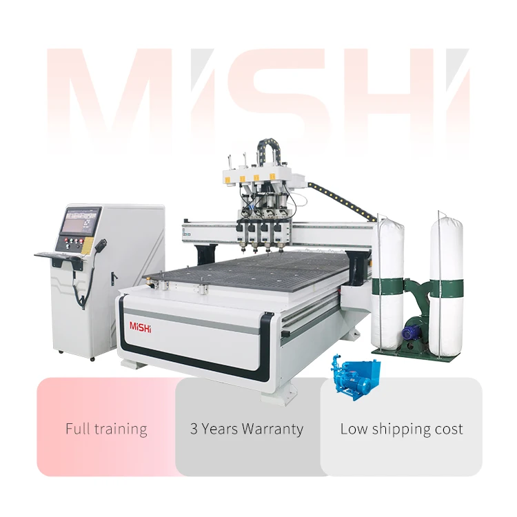 4*8ft Wooden Door MDF 3D Carving Furniture Cabinetry 1325 3 Axis CNC Router Cutting Machine CNC Machine for Woodworking