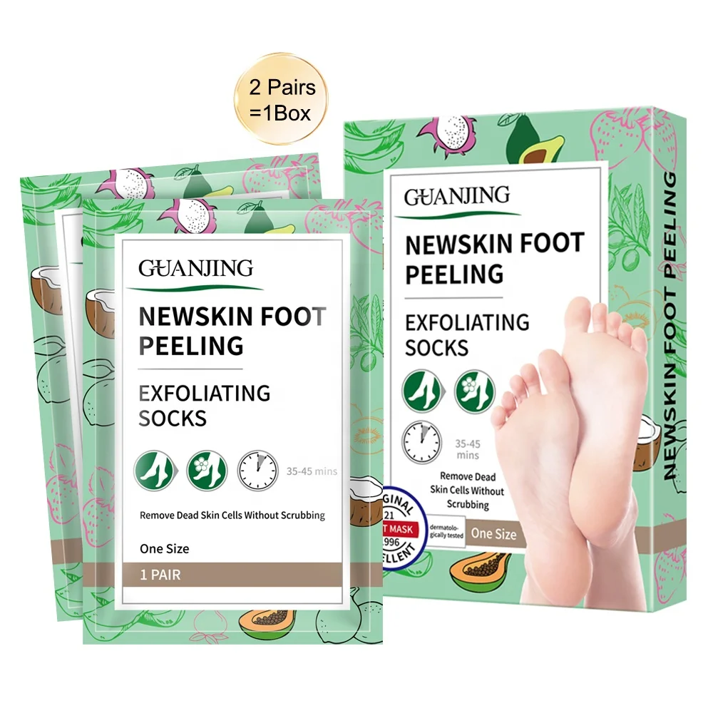 GUANJING New Skin Foot Masking Socks Mask Exfoliating Remove Dead Scrubbing Peeling Sheet Foot Mask