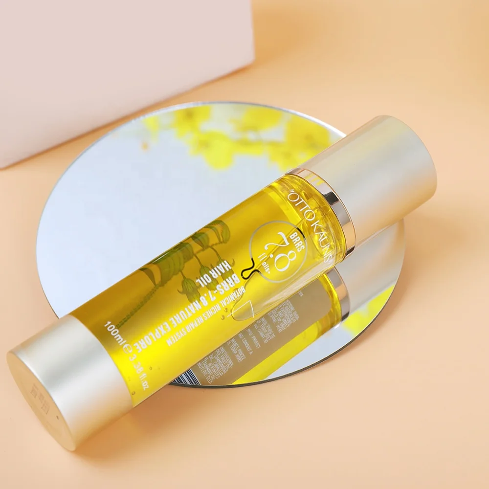 Private Label Organic Botanical Hair Oil Argan Oil UV Protection Smooth Detangles For Damaged Hair