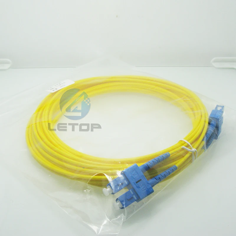 6.5M Double Cores Square Head Fiber Optical Cable for Flora inkjet printer