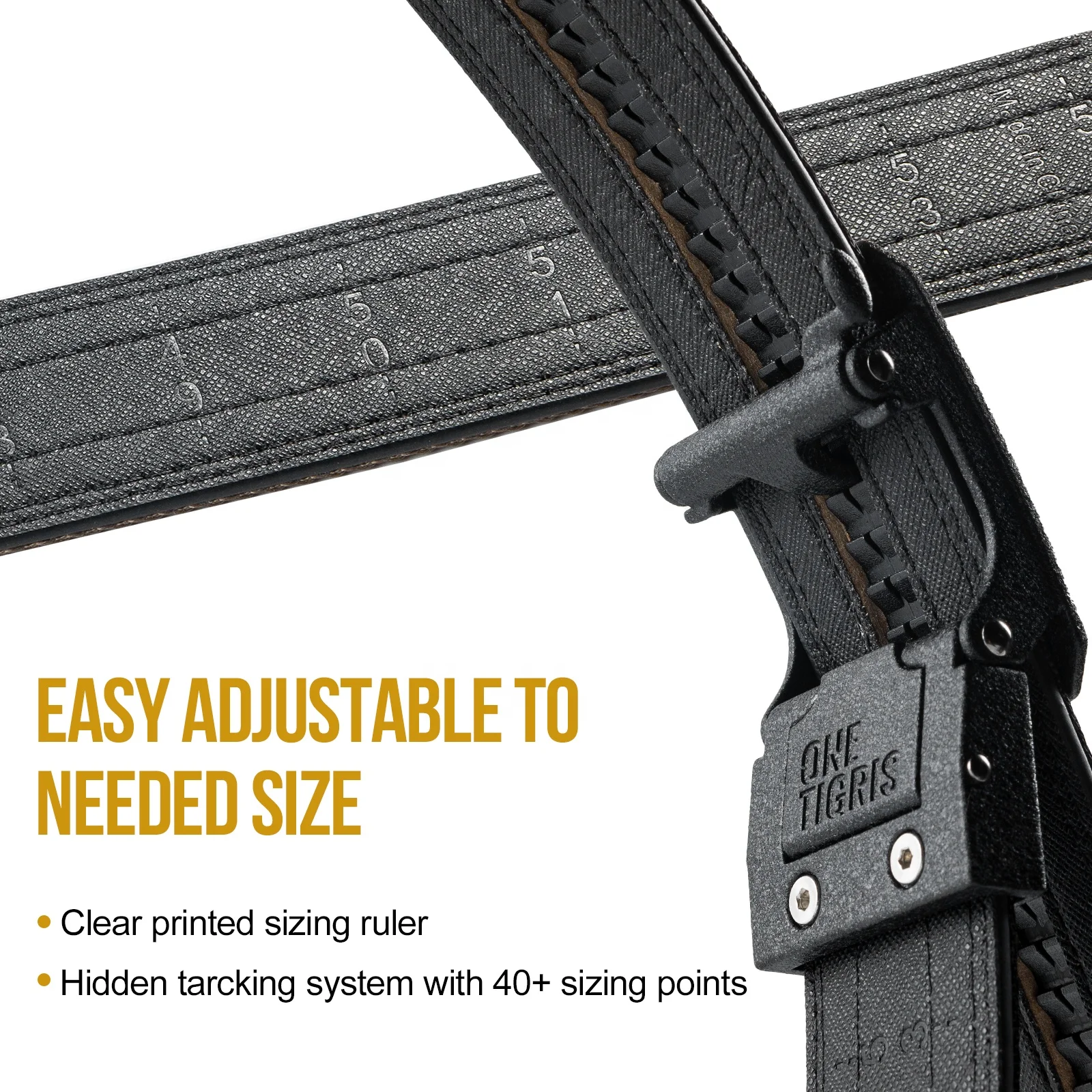 1TG Breathable Nylon Webbing with Metal Buckle Tactical Waist Belt Hunting Men Women Sports EDC Work Tactical Belt