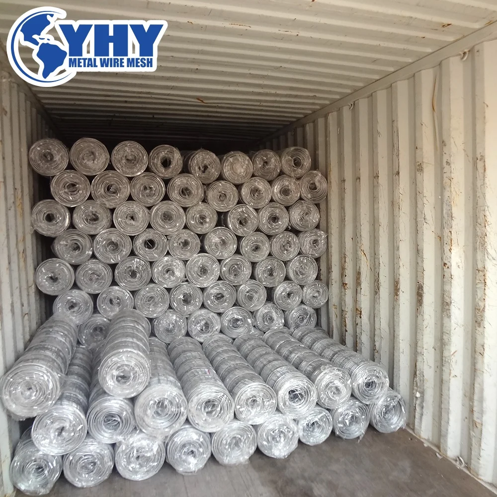 Heavy duty zinc coating PVC Coated 50m 150m roll high Strength Galvanized 6foot 72inch fixed knot field fence