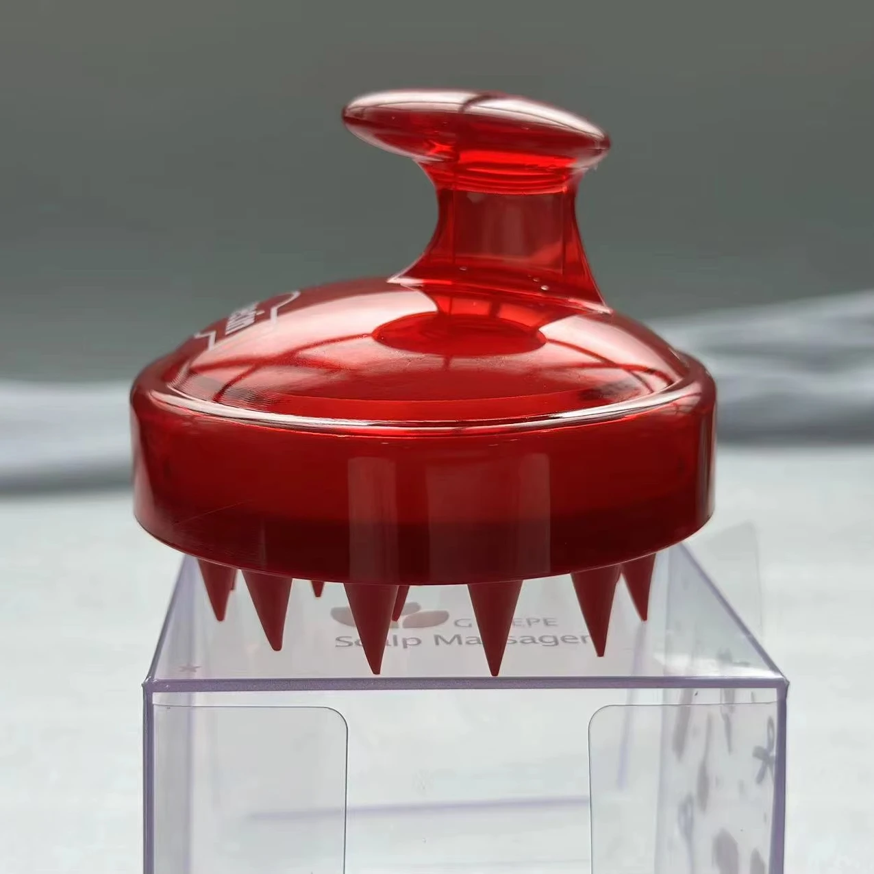 High Quality Custom Logo Silicone Manual Hair Wash Detangler Eco-Friendly Handheld Scalp Massager Spa Shampoo Shower Brush