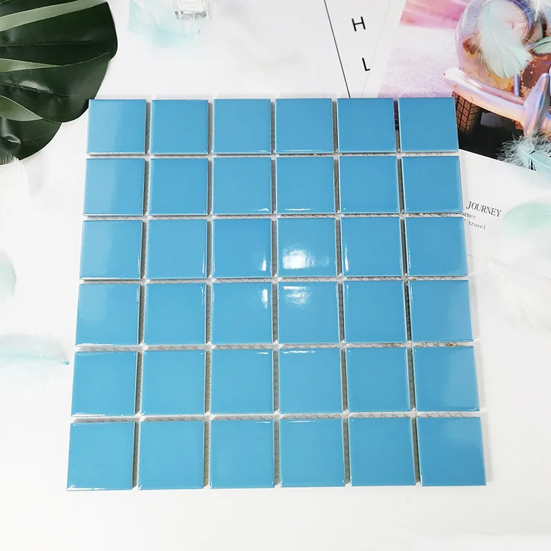 Modern Mosaic Swimming Pool Tiles Polished Ceramic Stone Metal Slate Wall Floor Bathroom Kitchen Hotel Interiors Parquet Square