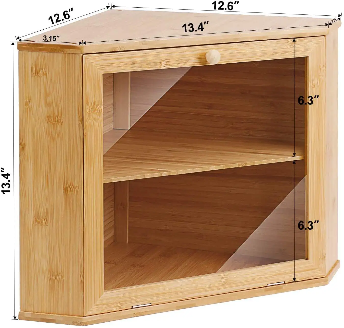 brotkasten food storage & container corner bread bin wholesales bamboo wooden bread storage box container with lid