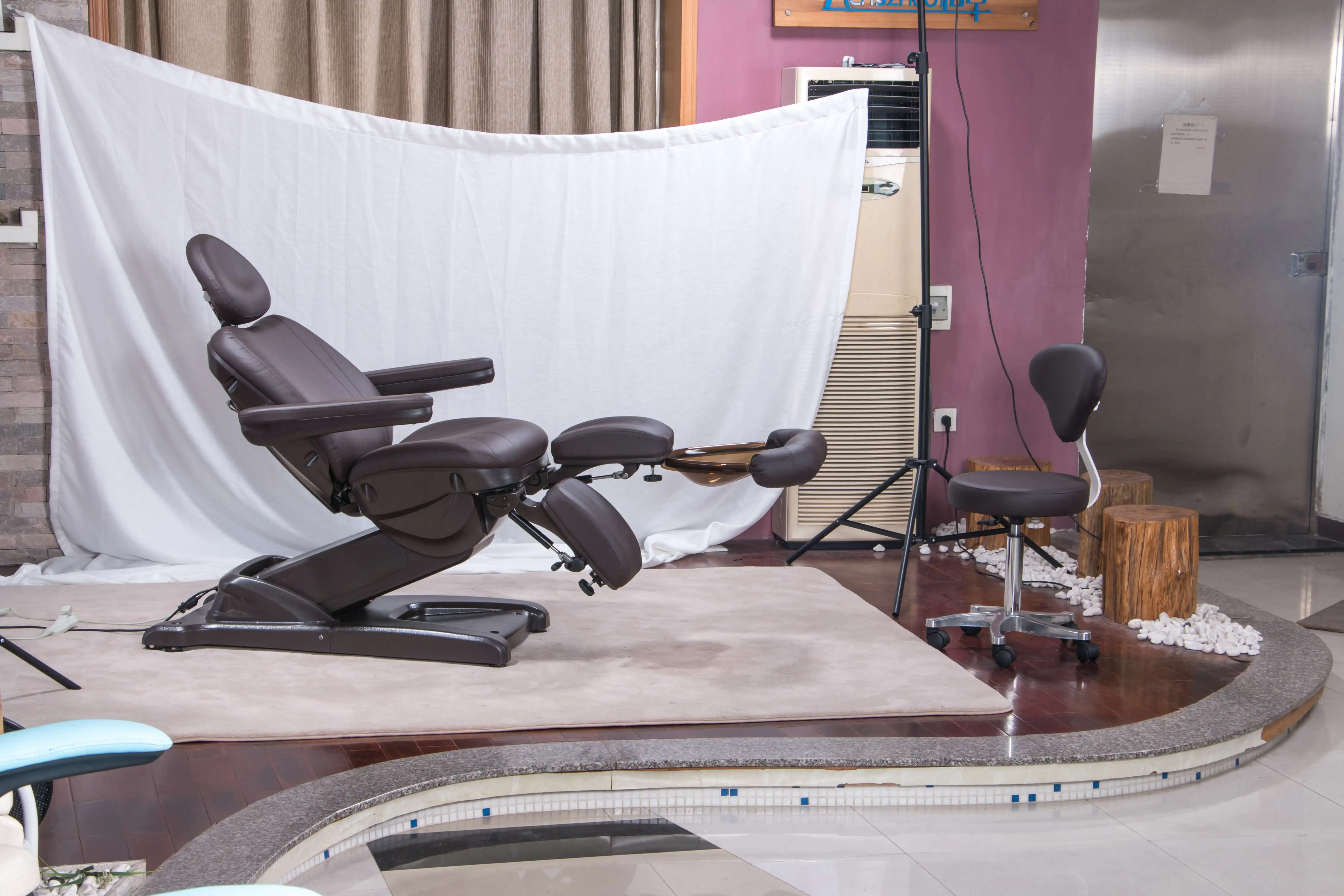 Montclair Royal Blue Wooden Folding Lightweight Portable Massage Table Couch Massage Bed