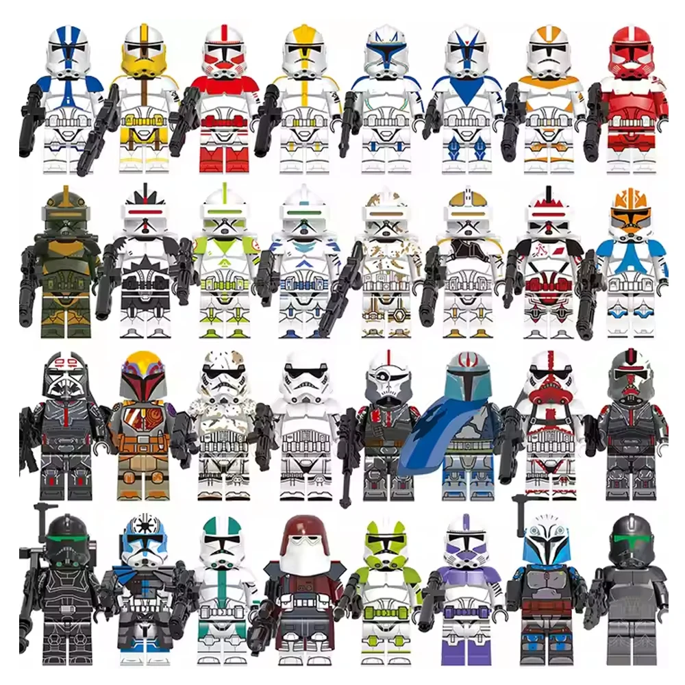 WM6124 New Star Crosshair Kryze Marines 187th Legion Trooper baby yoda Jesse wars Mini Action Figures Warsly Building Block Toys