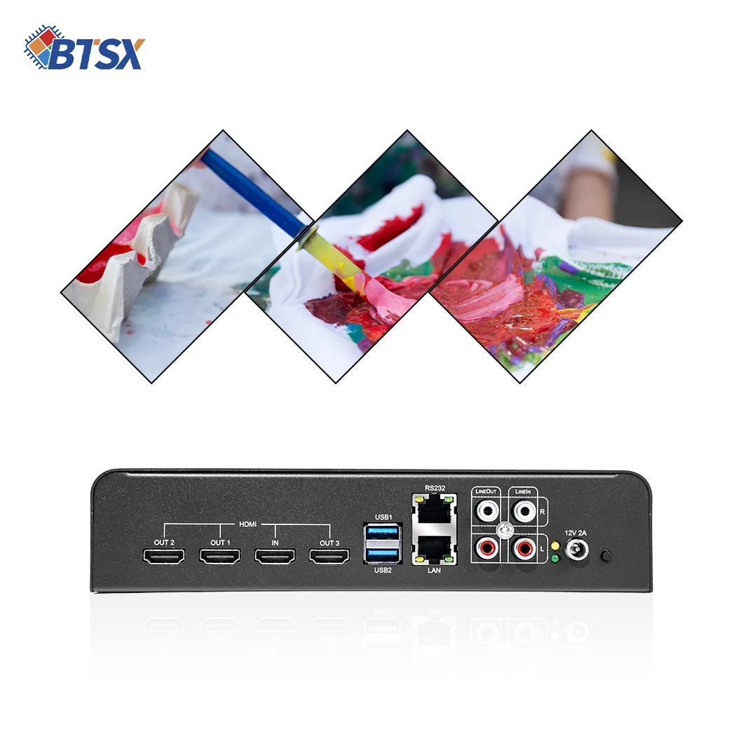 Bitvisus HDMI 1x3 1x2 RS232 64GB Artistic Video Wall Creative Video Wall Controller