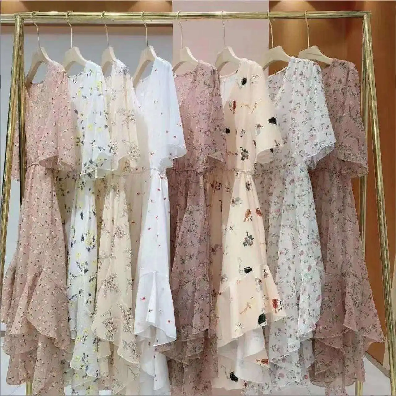 Mix chiffon Dress Bulk Bales New Clothes Wholesale Supplier Bulks Shop Stock dress