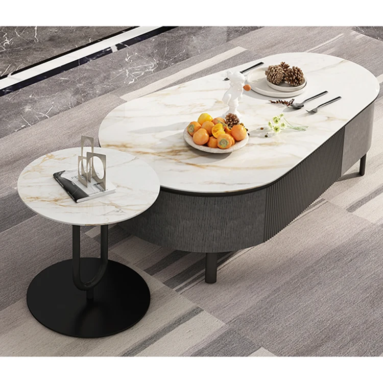 Home Furniture Tea Table And Tv Cabinet Combination Hotel Storage Tv Cabinet Set