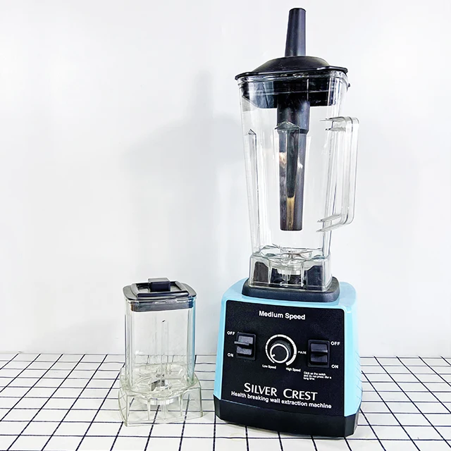 Free stirring stick, high-power 7000w silver crest 2.5L fruit blender & vegetable grinder