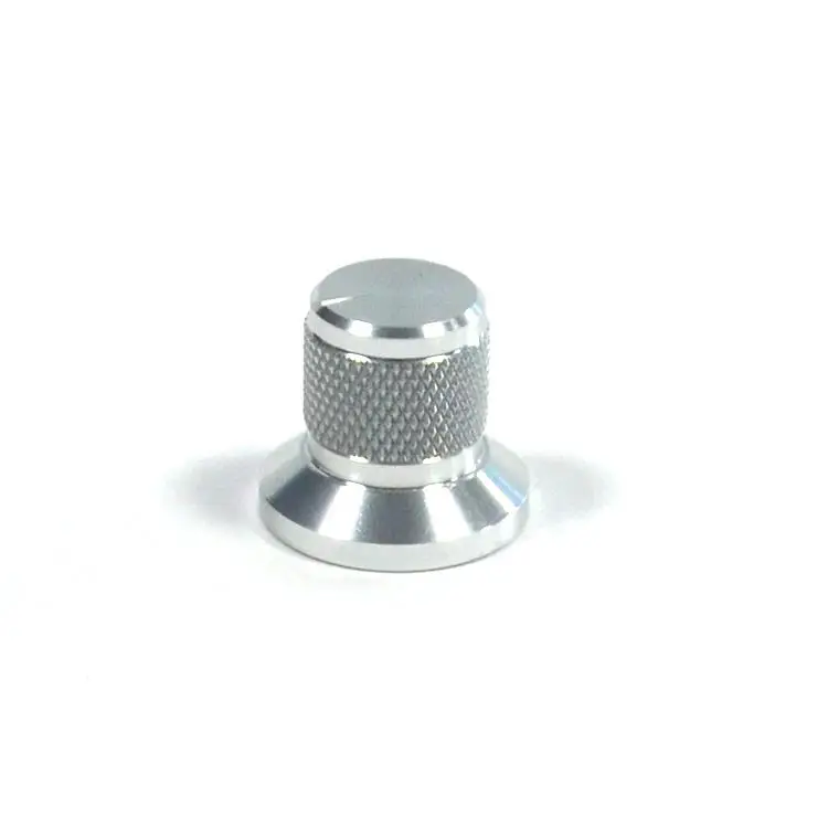 Custom Manufacture CNC turning metal aluminum electric guitar knurled barrel dome knob