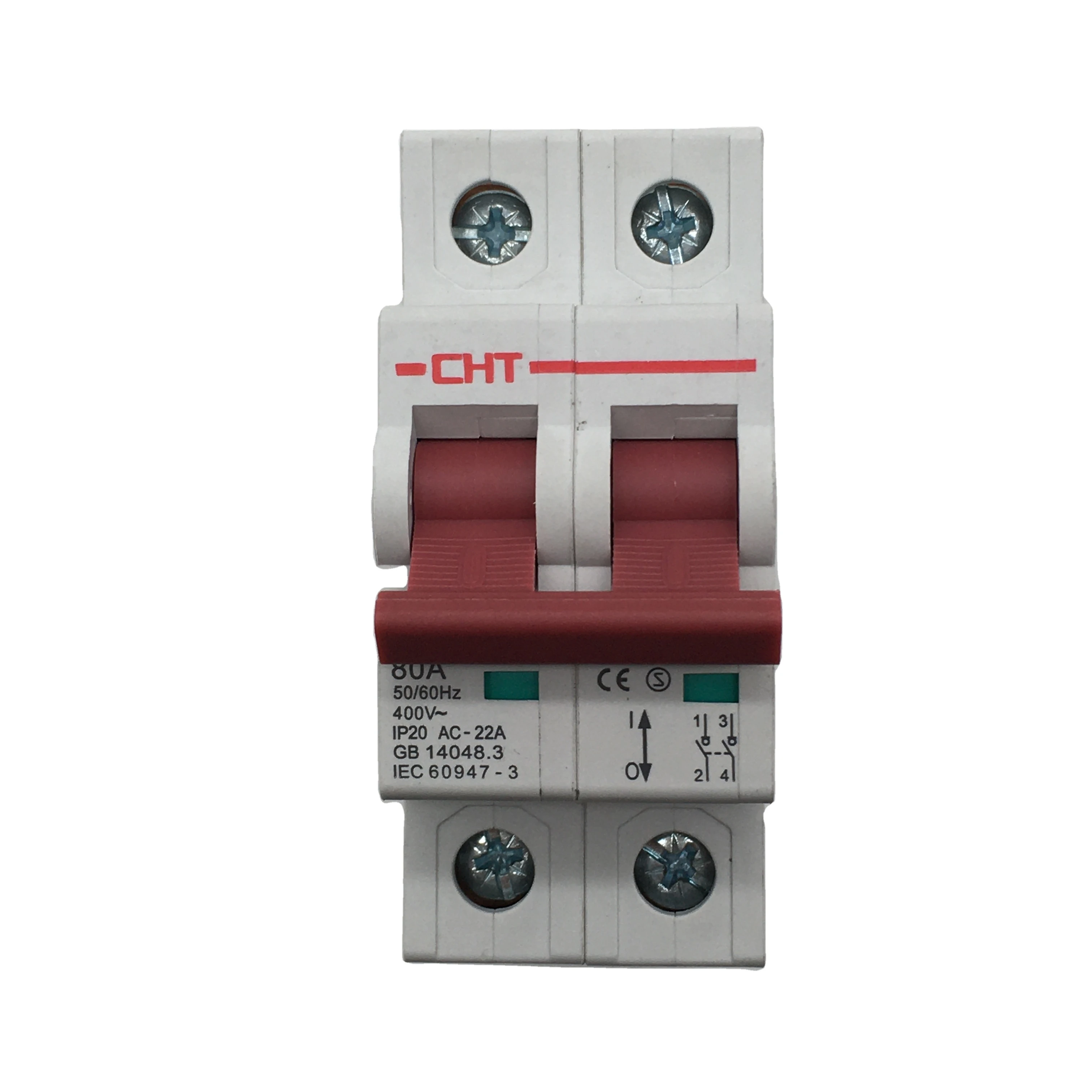 Pa66 Brass Agcdo12 Isolating Switch 2 Phase Breaker Mini Main Dc Mcb Circuit Breaker