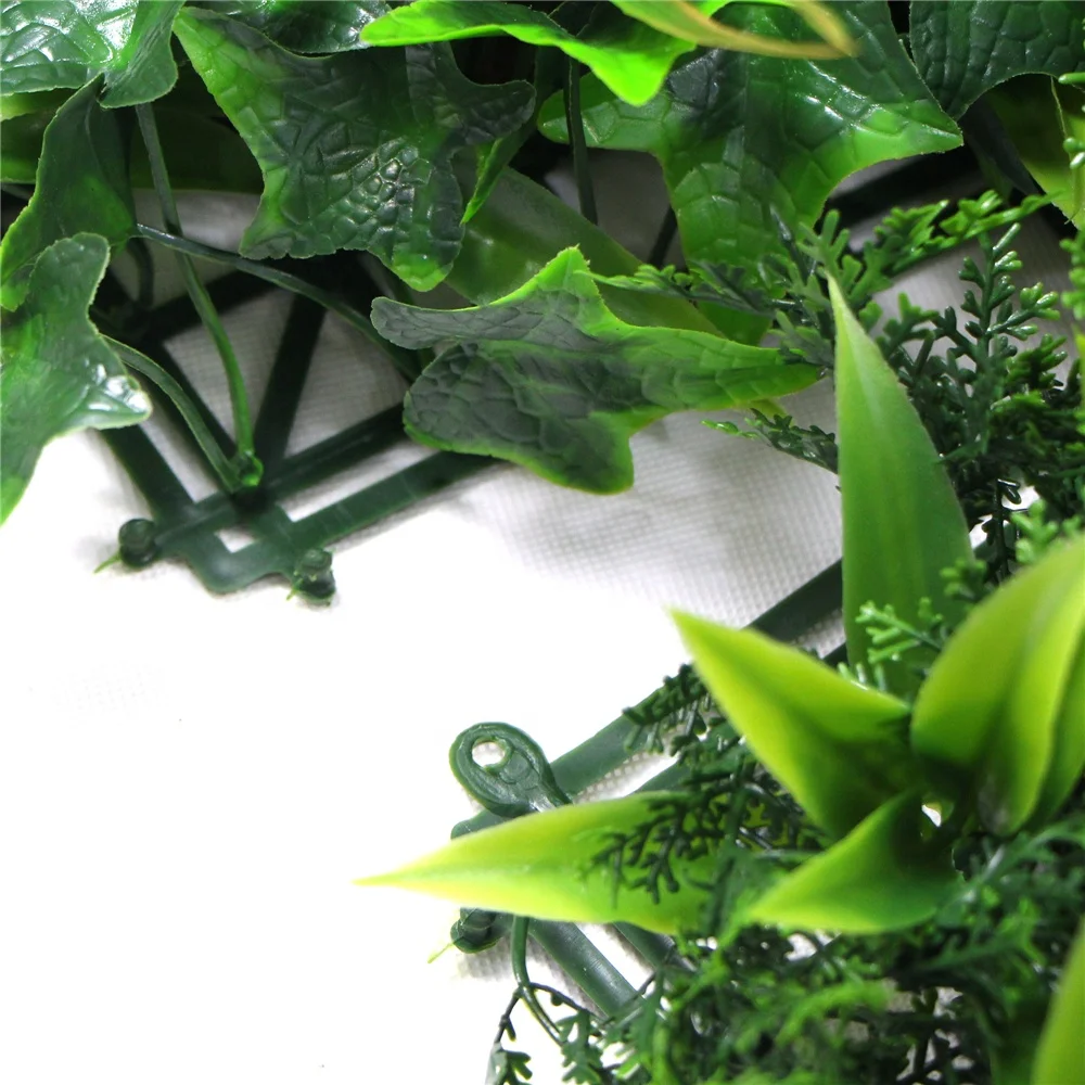 fresh PE artificial vertical garden wall artificial fence living wall panels for privacy safety