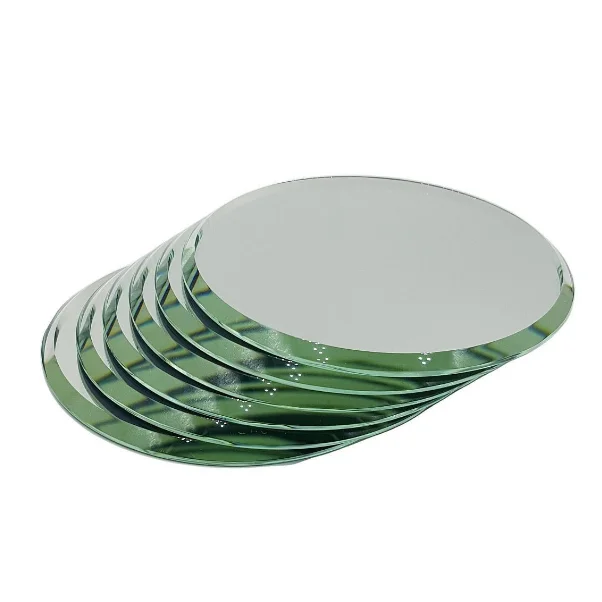 Cheap price customized shape small mini glass mirror piece for craft Cosmetic Cases