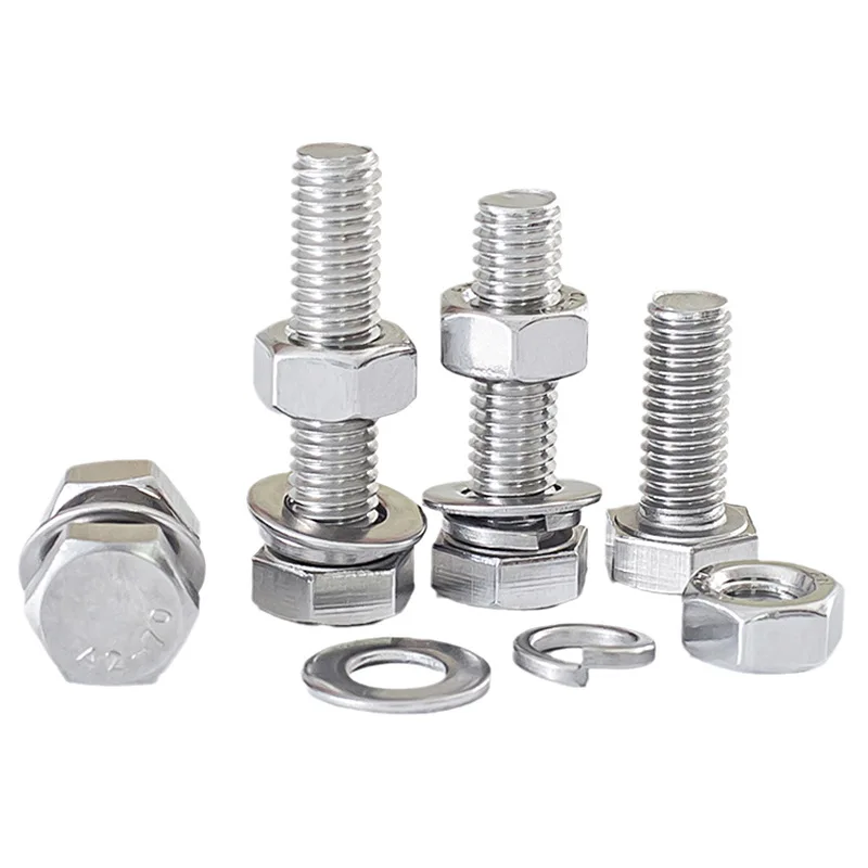 TOBO  High Quality  Bolts 10.9 Grade  M1.6 - M52  Blue And White Zinc Full Thread Hex Bolts For Construction