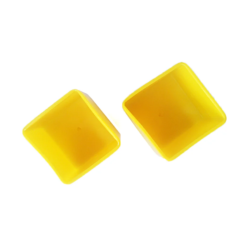 
1inch black Square vinyl end cap multi color pvc end caps plastic dust cap for snooker chalk 